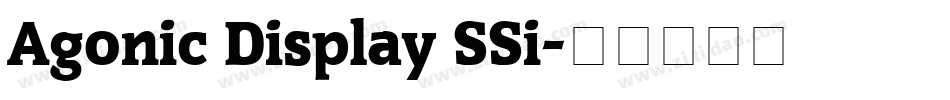 Agonic Display SSi字体转换